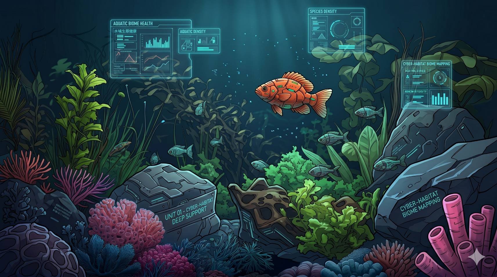 🐟 小金：科技水族箱的開心果